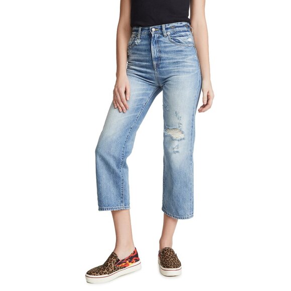 R13 “Camille” high rise jeans in “emory” blue, size 25. Fits like a slim size 24 - Picture 6 of 16